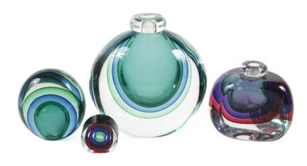 Seguso Vetri d'Arte Murano, quatre objets de desig