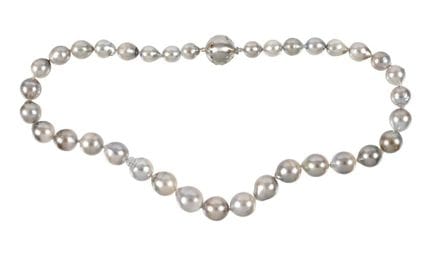 Collar de perlas del Mar del Sur de gran calidad
h