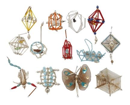 Assortiment de décorations de Noël de Gablonz en f