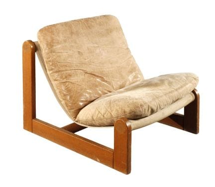 Loungesessel
1970er Jahre, Gestell aus massiver Ei