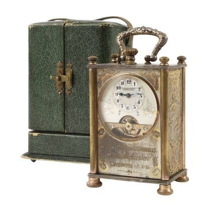 Horloge de voyage K. Bodenstedt Katowice
vers 1900