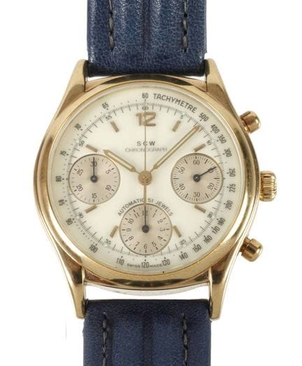 Montre pour homme SCW Chronographe
Suisse, années 