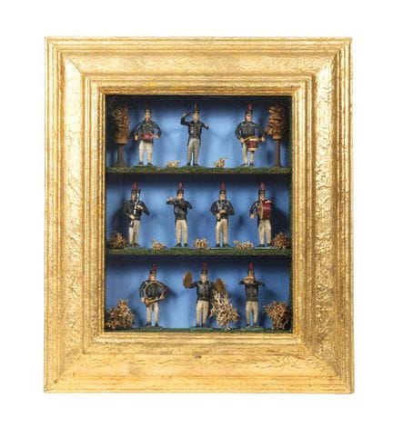 Convoi de mineurs de Grulich sous forme de diorama