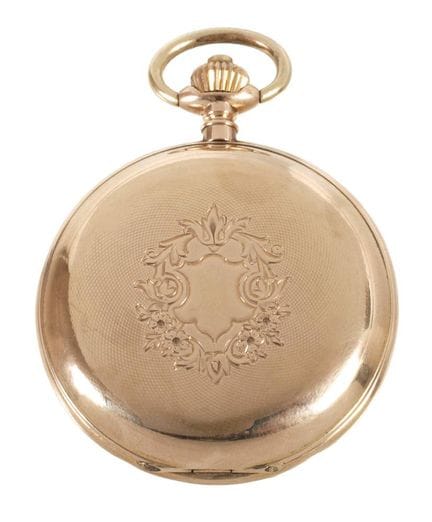Savonnette en or « System Glashütte »
vers 1900, b