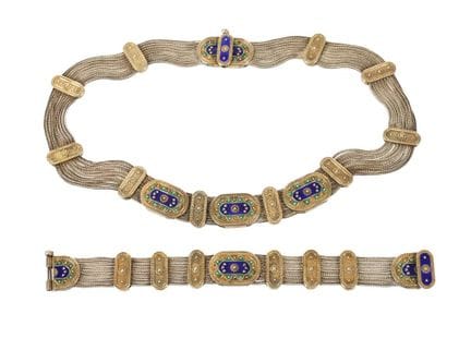 Conjunto de joyas de plata
Segunda mitad del siglo