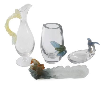Daum Nancy vier Objekte Pâte de verre
2. Hälfte 20