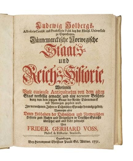 L'Histoire d'État de Holberg, 1731
L’Histoire de l