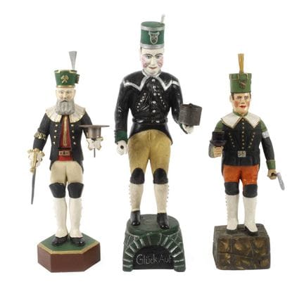 Ensemble de figurines de mineurs de Lichterberg, d