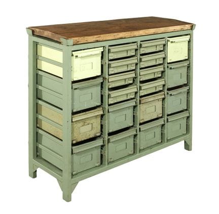 Workshop cabinet
Mid-20th century, green-lacquered