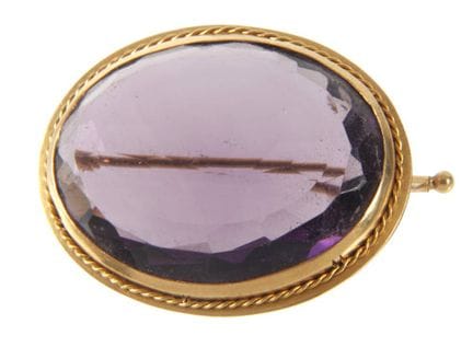 Ohlsson Juvelerare, Estocolmo, broche de amatista
