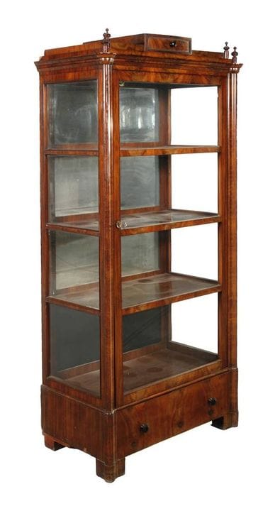 Vitrine Spätbiedermeier
deutsch, um 1850, Mahagoni