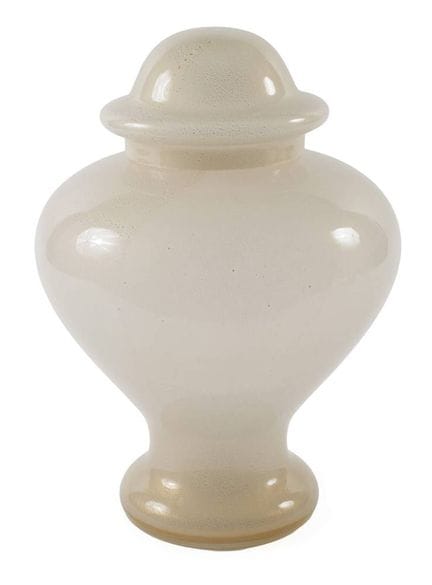 Grand vase à couvercle de Murano 
Milieu du XXe si