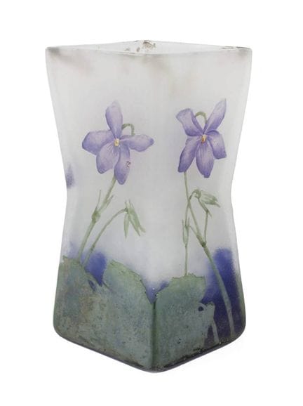 Daum Nancy Vase Veilchendekor
um 1900, auf der Wan