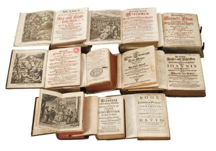 Raccolta di libri religiosi del XVII/XVIII secolo
