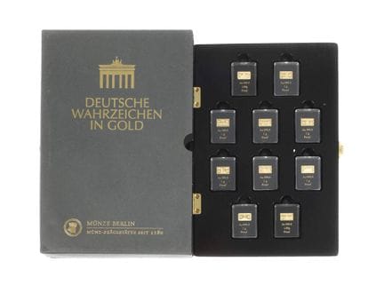 Coffret de lingots d'or « Monuments allemands »
di