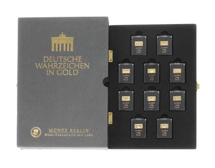 Lot de lingots d'or « Monuments allemands »
dix pi