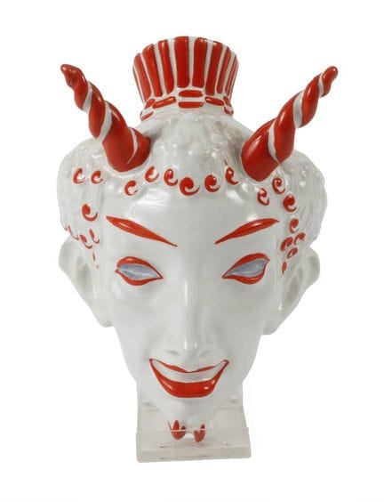 Kleine Wandmaske "Krampus"
Entwurf um 1925, geritz