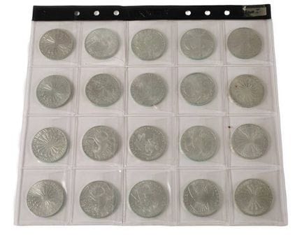 Lot de 20 pièces commémoratives de 10 DM de la RFA