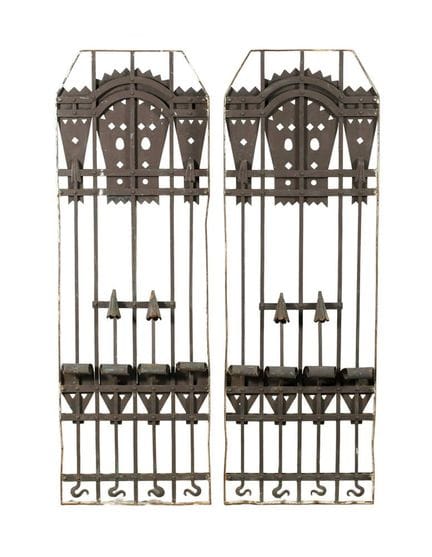 Paar Ziergitter Jugendstil
um 1900, Kunstschmiedea