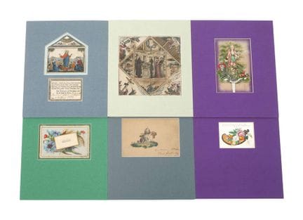 Ensemble sur papier de luxe 
XIXe siècle, composé 