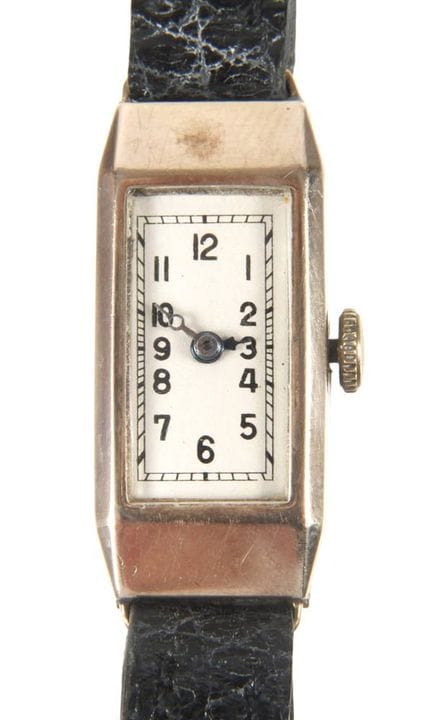 BWC, reloj de pulsera de mujer de oro rosa 
hacia 