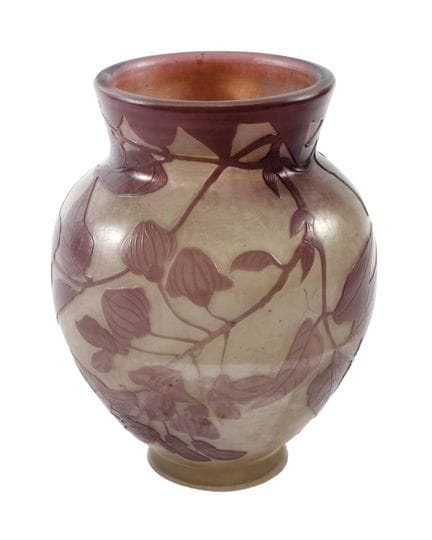 Émile Gallé Vase "Wisteria"
um 1900, signiert, far
