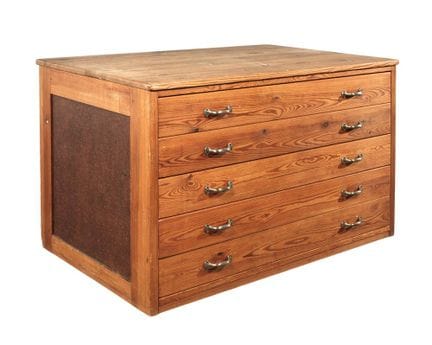Art cabinet
German, 1960s, solid softwood body, fi