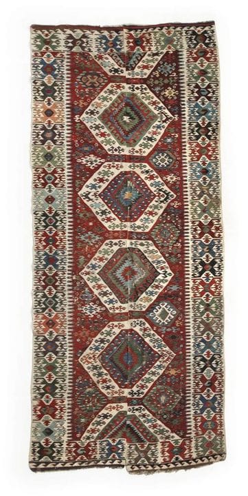 Kilim anatolien
1re moitié du XXe siècle, tapis de
