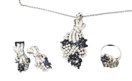 Conjunto de zafiro y diamantes
Finales del siglo X