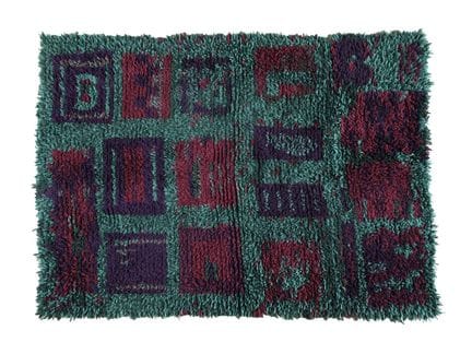 Tapis design
Années 1970, modèle à poils longs dan