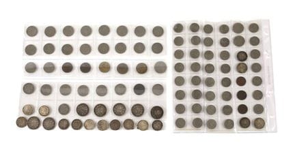 Lot de pièces d'argent de l'Empire allemand
sept p