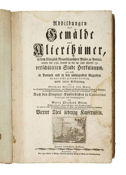 Illustrations des antiquités d'Herculanum, 1793
Il