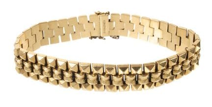 Pulsera de oro
hacia 1970, oro amarillo con el sel