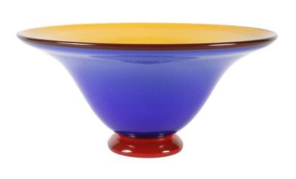 Franco Moretti, coupe de Murano 
vers 2000, signée