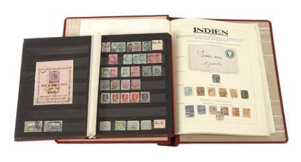 Collezione di francobolli dell’India Britannica
da