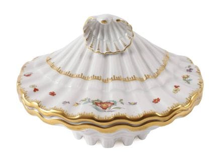 Boîte à coquillages Meissen du "Service du Cygne".