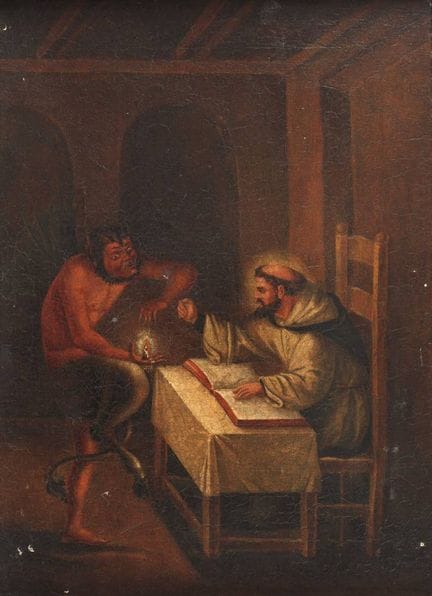 El diablo y el monje
En una ermita, un diablo junt