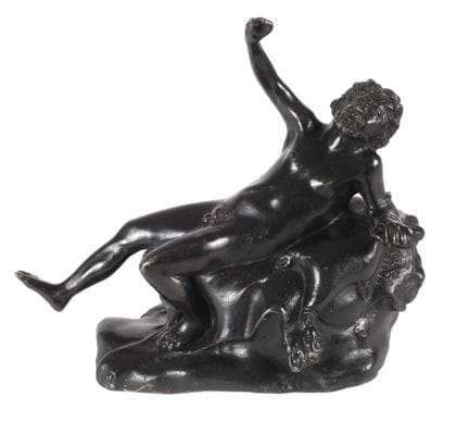 Réinterprétation antique d'un satyre ivre
XIXe siè