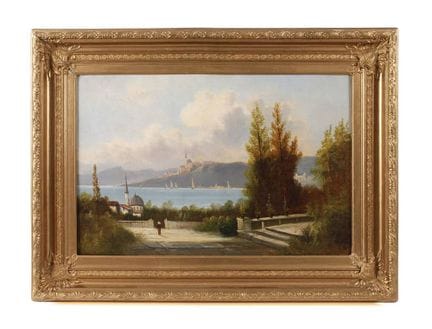 Paesaggio costiero orientale con terrazza 
Vista, 