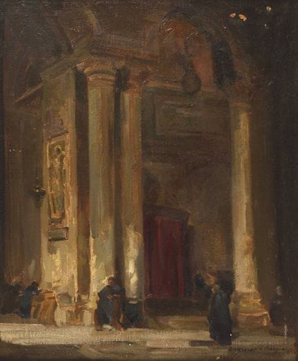 Rezső Zsombolya-Burghardt, Interno di chiesa
a sin