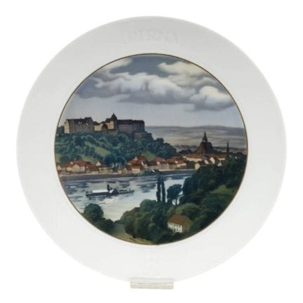 Assiette panoramique de Meissen « Pirna »
marque «