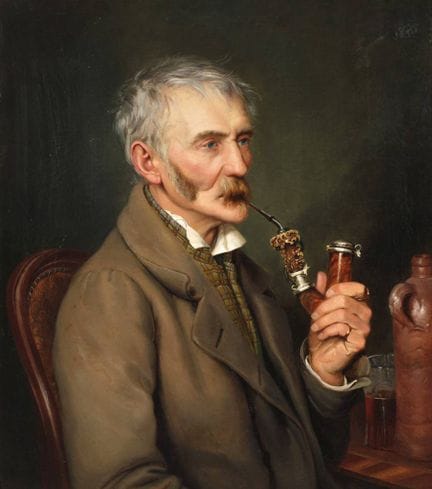 Theodor Weller, Fumatore di pipa
Uomo seduto a un 