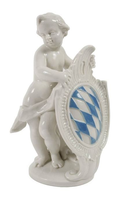 Nymphenburg « Putto aux armoiries bavaroises »
Cré