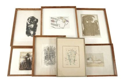 Colección de grabados
Siete obras; la colección in