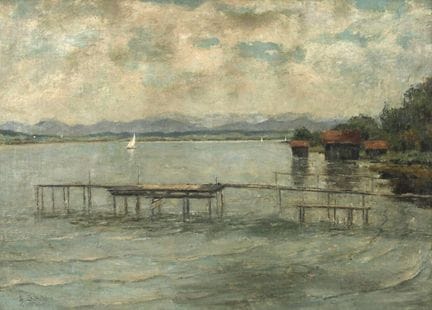 Hans Schilcher, Sull’Ammersee
vista estiva, oltre 