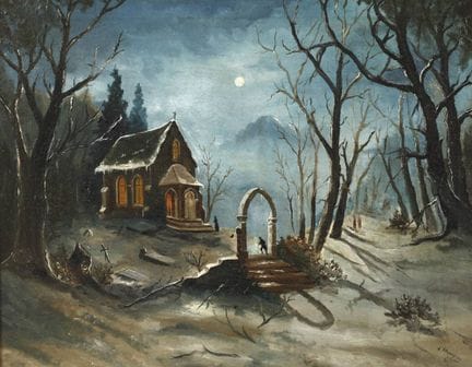 Cappella notturna d’inverno
Paesaggio boschivo inv