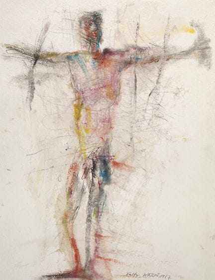 Falko Warmt, El Crucificado
Figura masculina desnu