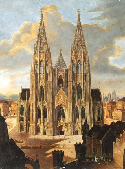 E. Körner, Cattedrale di Colonia
vista ideale dell