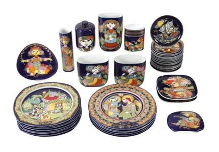 Grand ensemble de porcelaine d'artiste Rosenthal
4