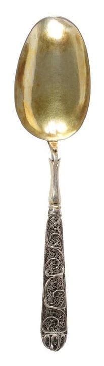 Cuillère en argent d'Augsbourg
vers 1711, argent p
